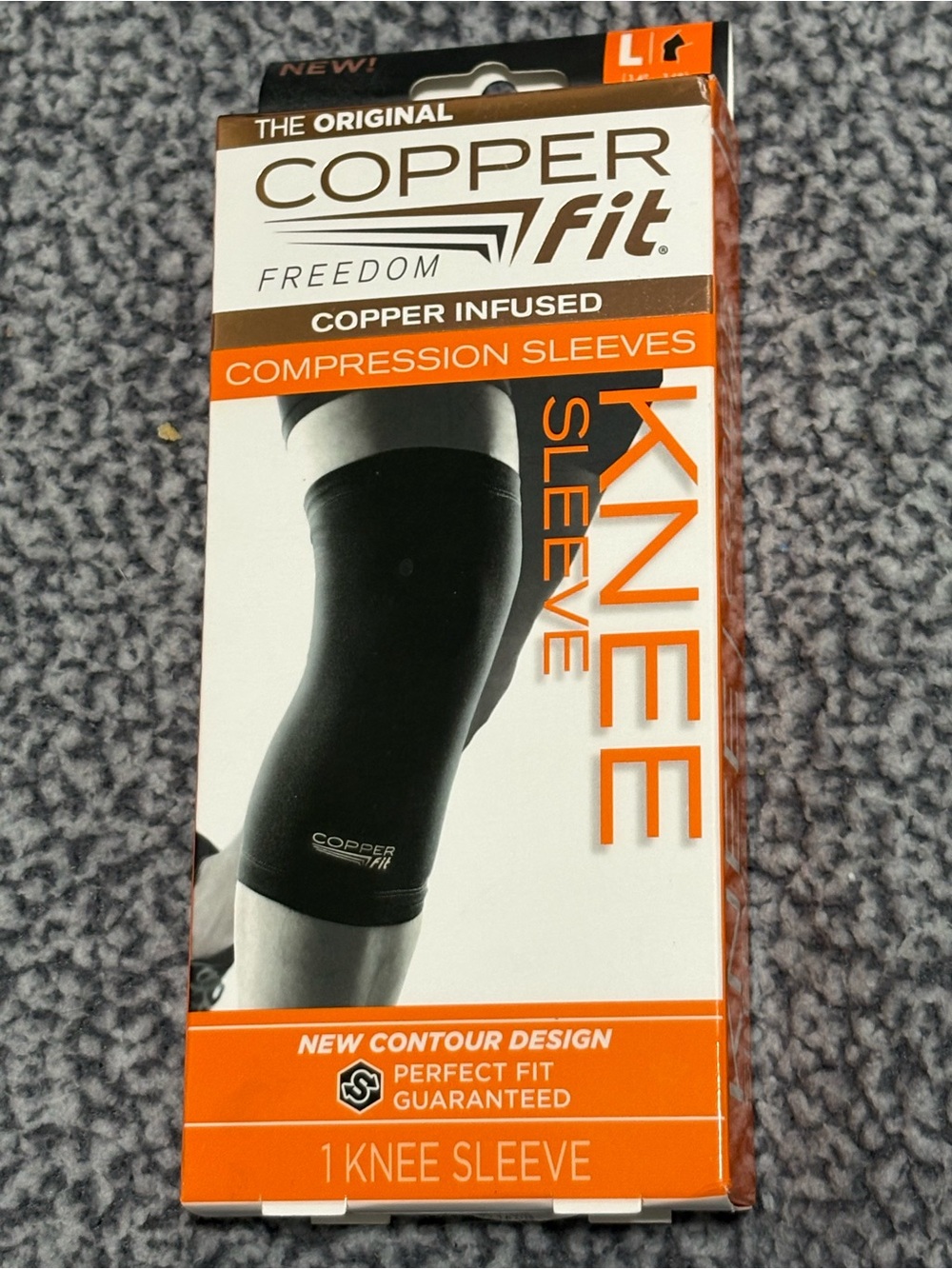 Copper Fit Women's Black Copper-Infused Knee Compression Sleeve